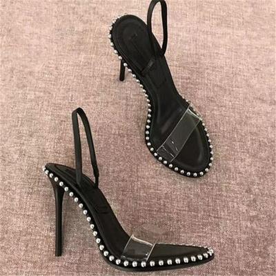 New Women Shoes Summer Fashion Women Sandals Female Platform Sandals Rivet Metal Pumps Wedding Women High Heels 9cm and 7cm