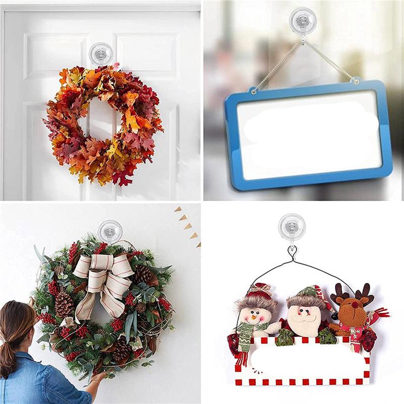 

ABWR-8X Большой Прозрачный Многоразовый Прочный Крючок на Присоске прозрачный