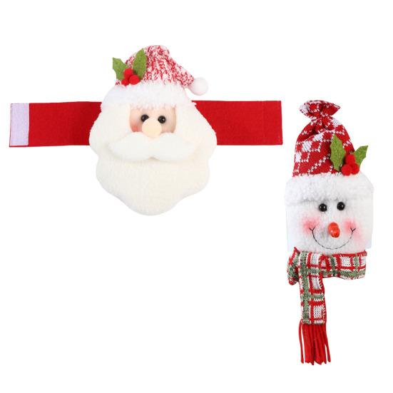 Christmas Curtain Tie Clips Set Easy Installation Santa Claus Snowman Shape Holiday Season Curtain Tiebacks Holiday Decoration