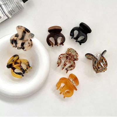 Small Gripper Headdress Elegant Small Shark Clip Korean Style Hair Clip Acetic Acid Women Hair Claw