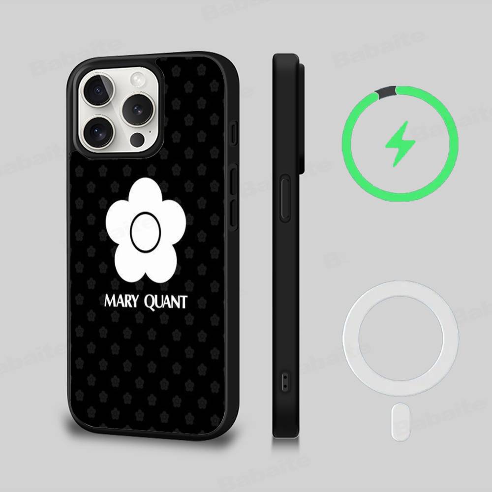 Fashion M-Mary-Q-Quants Phone Case For iPhone 17 Air 16 15 14 13 12 11 Pro Max Plus For Magsafe Wireless Charge Cover