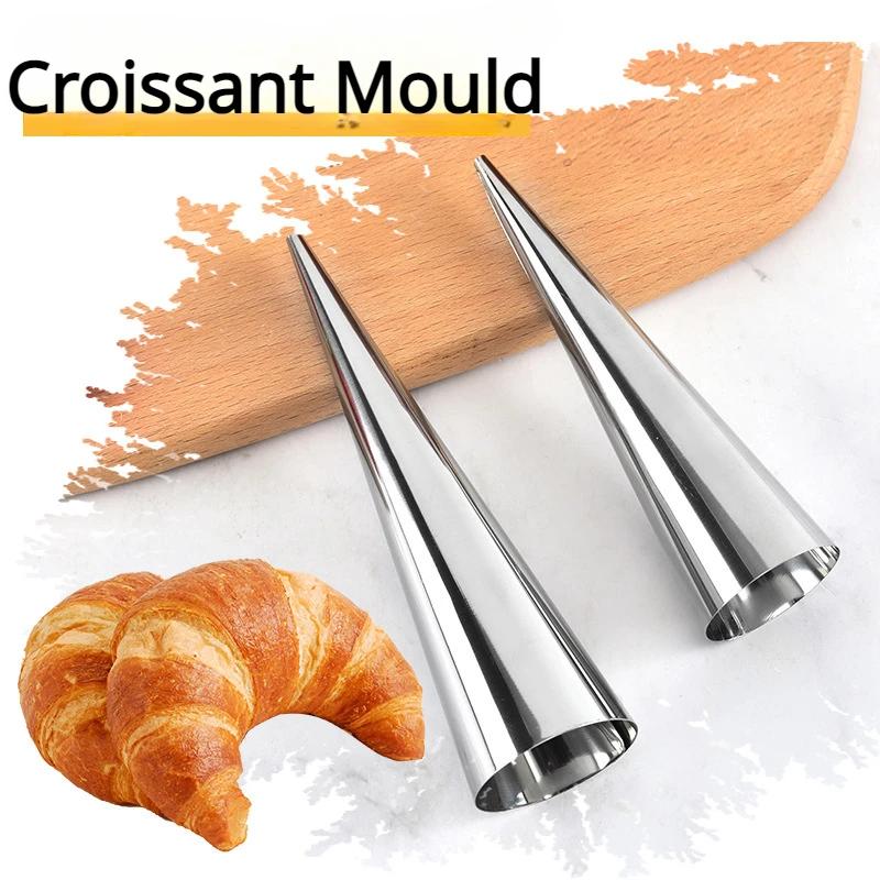 5 st Konisk Tub Kon Rullformar Spiral Croissantformar Gräddhornform Bakform Kakform Dessert Köksbakverktyg