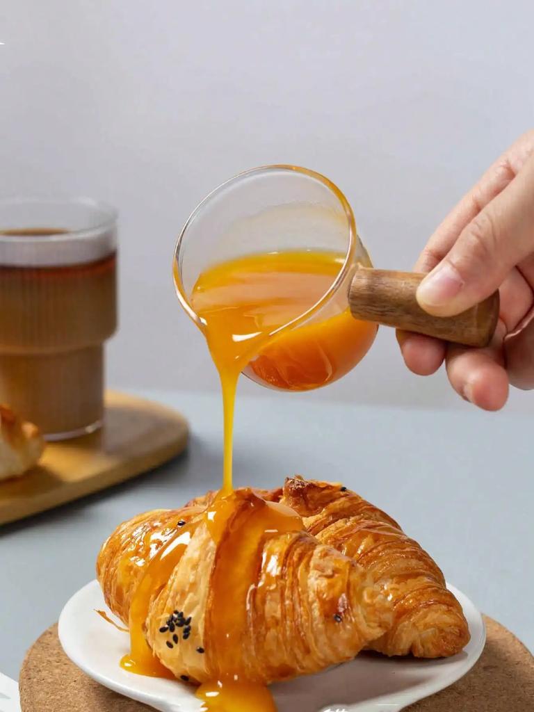 75ml Heat-resisting Glass Espresso Measuring Cup Double/Single Mouth Glass Milk Jug with Handle Glass Scale Measure Mugs