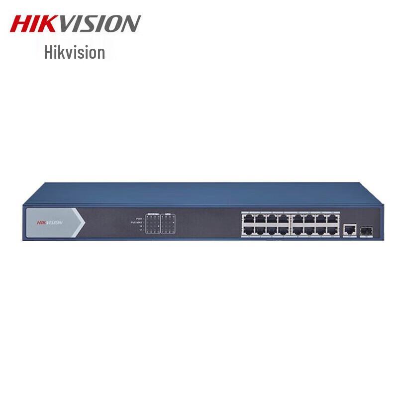 

HIKVISION 18-Port Gigabit PoE Switch (16E+2O)
