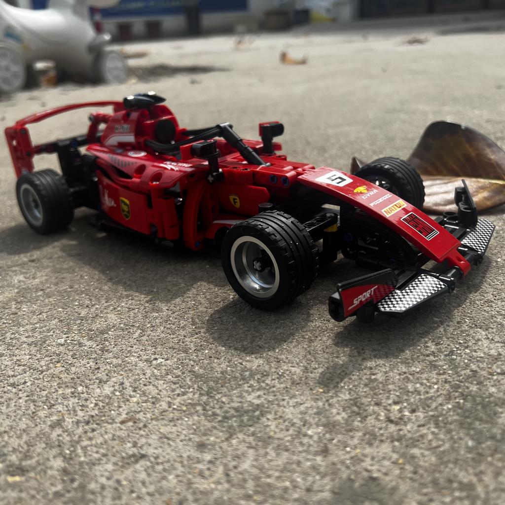 Supercar Children's Toy Remote Control Building Block Car Racing Model with Small Particles Compatible Assembly Toy for Boys