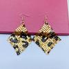 Exaggerated Geometry Metal Sequins Earrings Dangling Pendant Earrings  Music Festival