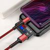 L-Type 3 In 1 Three Position LCD Digital USB Current And Voltage Measuring Instrument With Red Blue Dual Display Black Casing