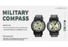 Outdoor Diving Wristwatch with Luminous Compass and Strong Magnetic Features