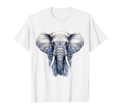 Elefanten-Kunstwerk - Tiermotiv-Kunst Tier Elefant T-Shirt