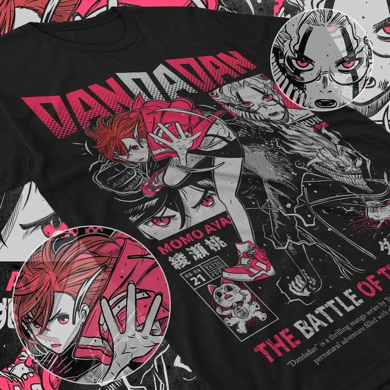 Anime Girl Black T Shirt Unisex Style S