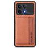 Nahast kaardihoidjaga telefonikott Xiaomi Redmi Note 14 13 12 K70 K70E K60 Pro Ultra 13T 12C Lite +POCO X6 F5 M5 jaoks tagakaas