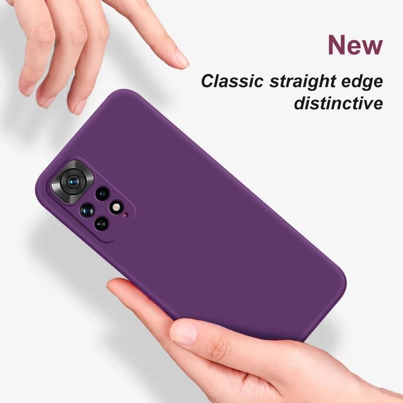 Čtvercový měkký silikonový kryt na telefon pro Xiaomi Redmi Note 13 5g Note 11s Pro Ochranný zadní kryt pro Redmi Note 12 pro