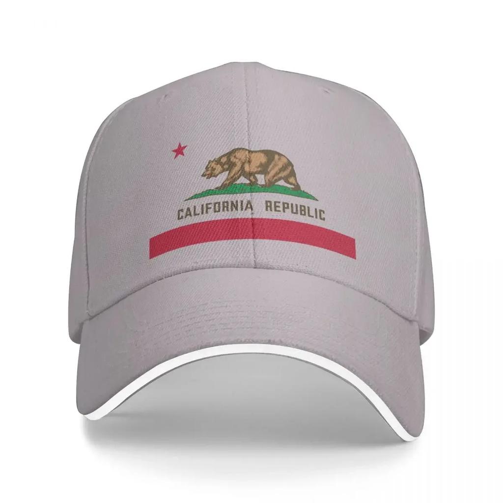 California Republic flag design Baseball Cap funny hat Adjustable foam party Hat Women's Beach Unisex's