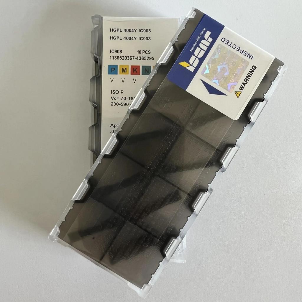 ISCAR / HGPL4004Y IC908 /Industrial indexable Carbide Inserts 10 PCS