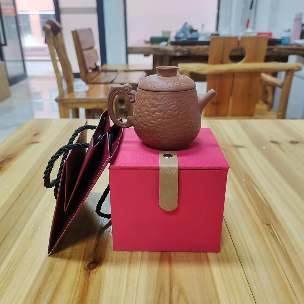 1pc/1 Set Chinese Purple Sand Teapot Vintage Ceramic Tea Pot With Teacups Set Gifts With Premium Gift Box