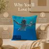 Band N-NirvanaS Cushion Cover Double-Sided Printed Pillow Cover Hypoallergenic Dust-Mite Proof