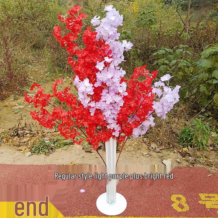 Cherry Blossom Wedding Aisle Runner and Flower Basket Stand
