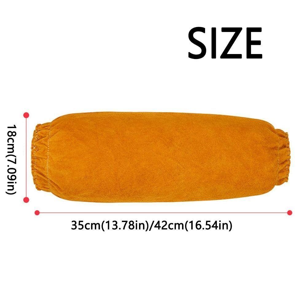 Soft Arm Protection Sleeves Cowhide Leather Welding Work Sleeve Welding Supplies