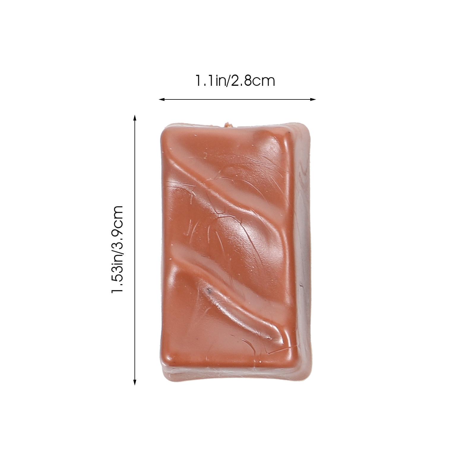 

8Pcs Lifelike Artificial Chocolate Decor for Home Store Tabletop Display Creative Learning Aid Small Fake Chocolate Simulation кавовий