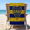 Boca Football Club Bedrucktes Strandtuch, Superweiche Mikrofaser, Perfektes Geschenk Geburtstag, für Pool, Strand, Reisen, für Familie und Freunde