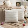 Pillow Cover for Living Room Sofa, Simple Modern Solid Color Cushion Cover Without Core, Double-sided Corduroy Bedside Pillow and Backrest