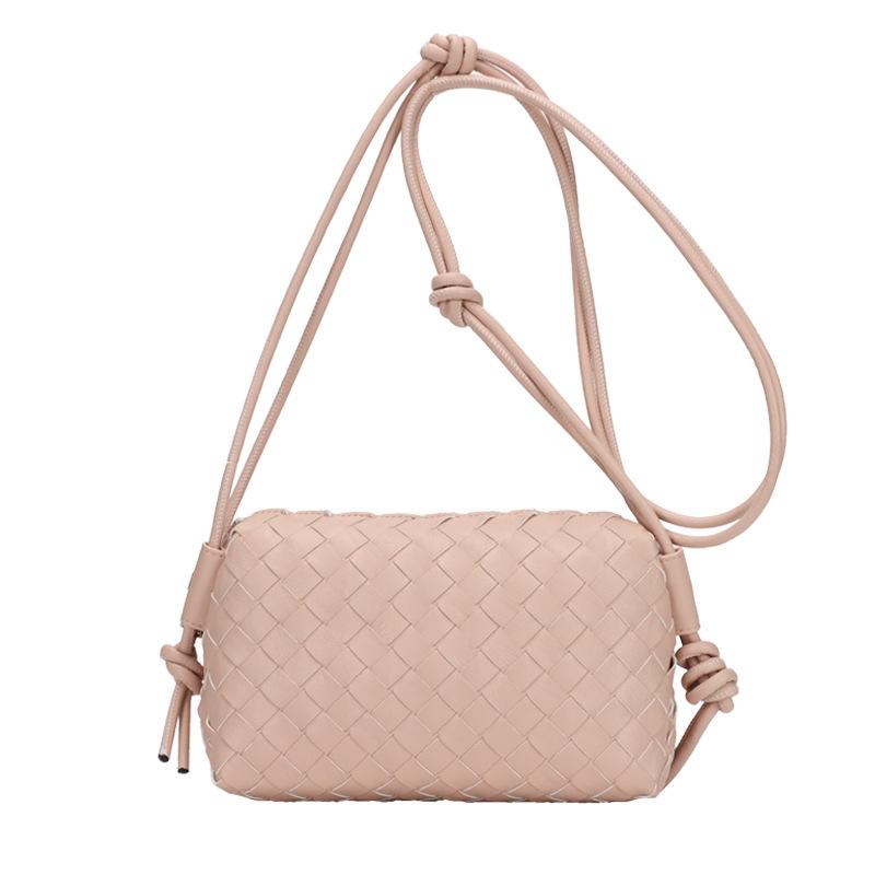 Woven Bag, Women's Bag, High-end Crossbody Bag, Diamond Grid Niche Shoulder Bag, Small Square Bag