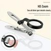 Large Opening Nail Clippers with Auxiliary Magnifying Glass for Elderly & Hard Nail Grooves