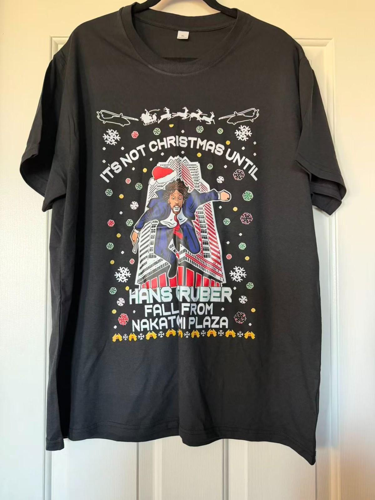 Die Hard Christmas T-Shirt Hans Gruber Nakatomi Plaza Graphic Tee XXXL
