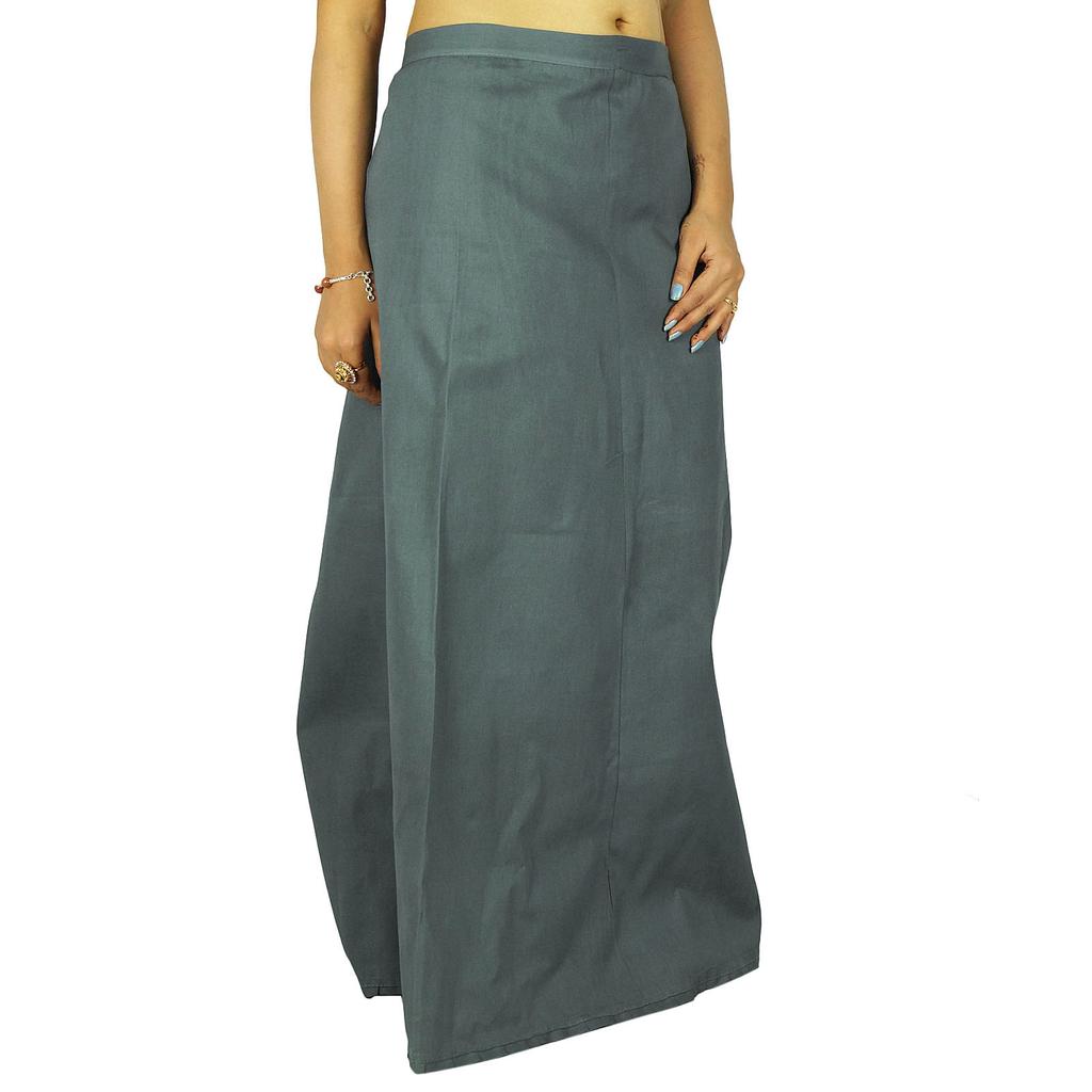 Bollywood-Petticoat, genähter Baumwoll-Inskirt, festes Futter für Sari