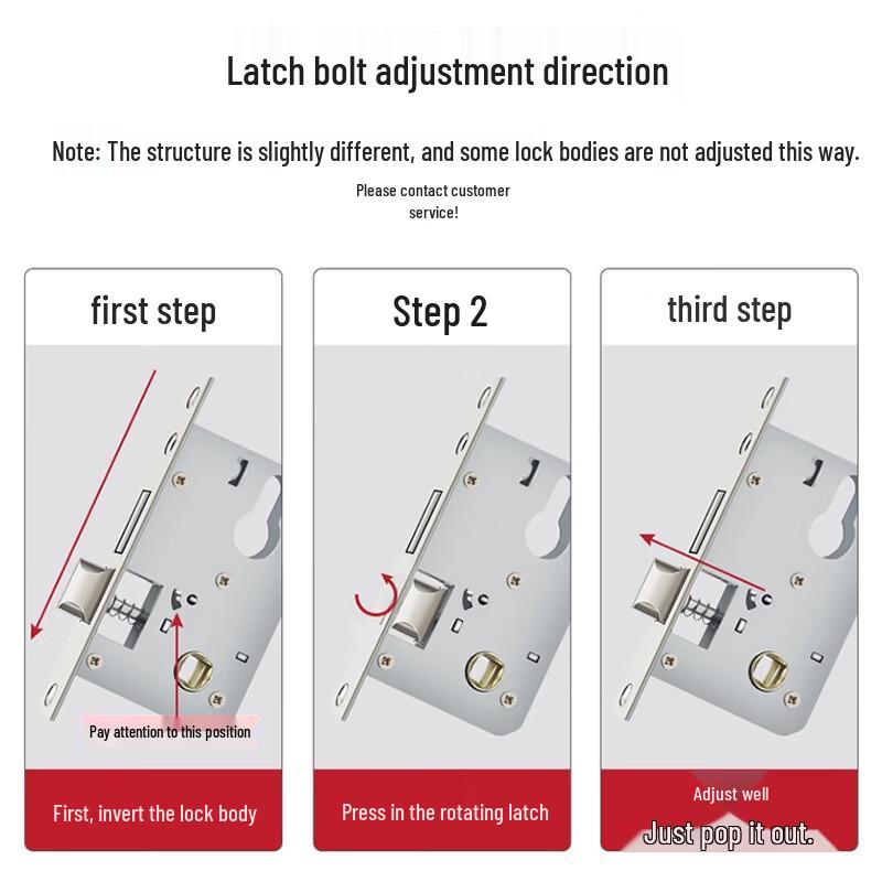 Qigu Zongheng Stainless Steel Adjustable Interior Door Handle Lock