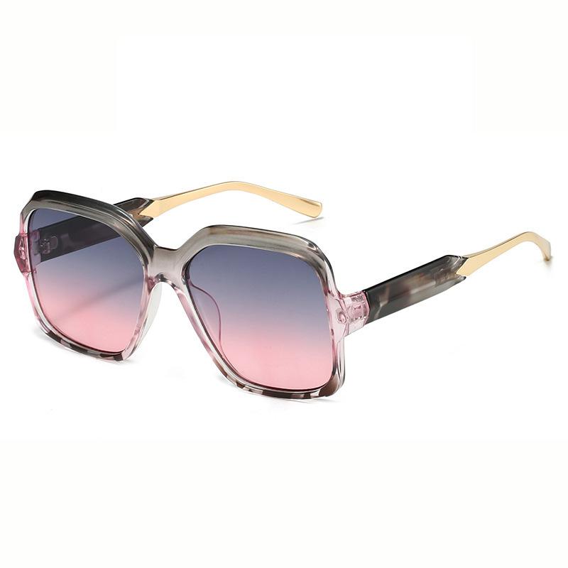 Luxury New Color Contrast Square Women Sunglasses Gradient Frame   Retro Brand Design Travel Shades Men Sun Glasses Uv400