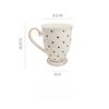 Light luxury ceramic cup, high-end feeling, Nordic retro coffee cup, Western gold border afternoon tea mug