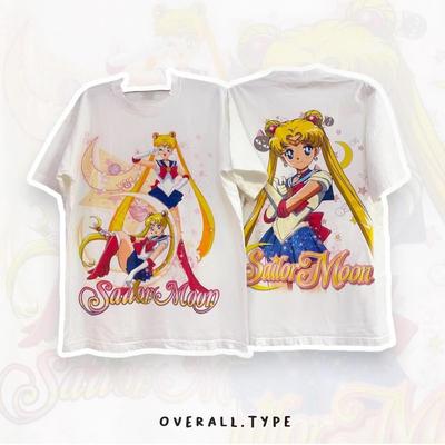 Carina T-shirt a maniche corte stile Sailor Moon Sweet Cute con stampa, stile Primo Amore