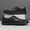 Handmade Genuine Leather Men's Casual Shoes Comfortable Moccasins Men Business Flats Shoes Driving Shoes
