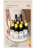 Rotating Multifunctional Fruit and Snack Plate with Storage for Living Room or Kitchen