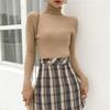 Soft Knitted Turtleneck Sweater Women Long Sleeve Pullover Tops
