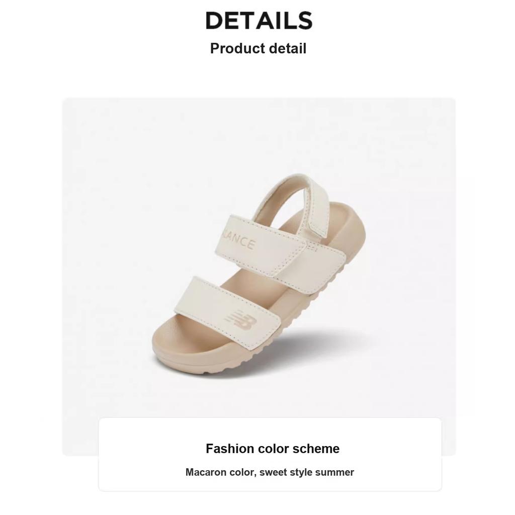 New Balance Nb Nclay Comfortable Versatile Casual Sandals Kids Sandals Off-White YTNCLAYD