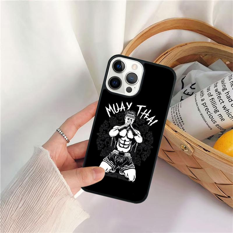 Muay Thai Knee Phone Case For iPhone 17 Air 16 15 14 11 12 13 Pro MAX Plus coque Cover Shell