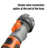 GARDENA Water Stop Connector with Water Flow Control Made In Compatible with 19mm Product Up To 5 Years Valve, Germany, Orange/Gray, (3/4") Hose,