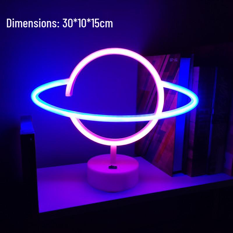 Luz de Mesa LED Neon para E-Sports e Decoração de Quarto