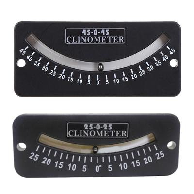 Slope Angle Meter Protractor Tilt Level Meter Gauge 25-0-25 Clinometer 45-0-45 Glass Tube Inclinometer Outdoor Riding