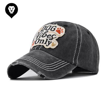 Cotton Vibes Big Embroidered Baseball Cap Independence Day DOG Cap
