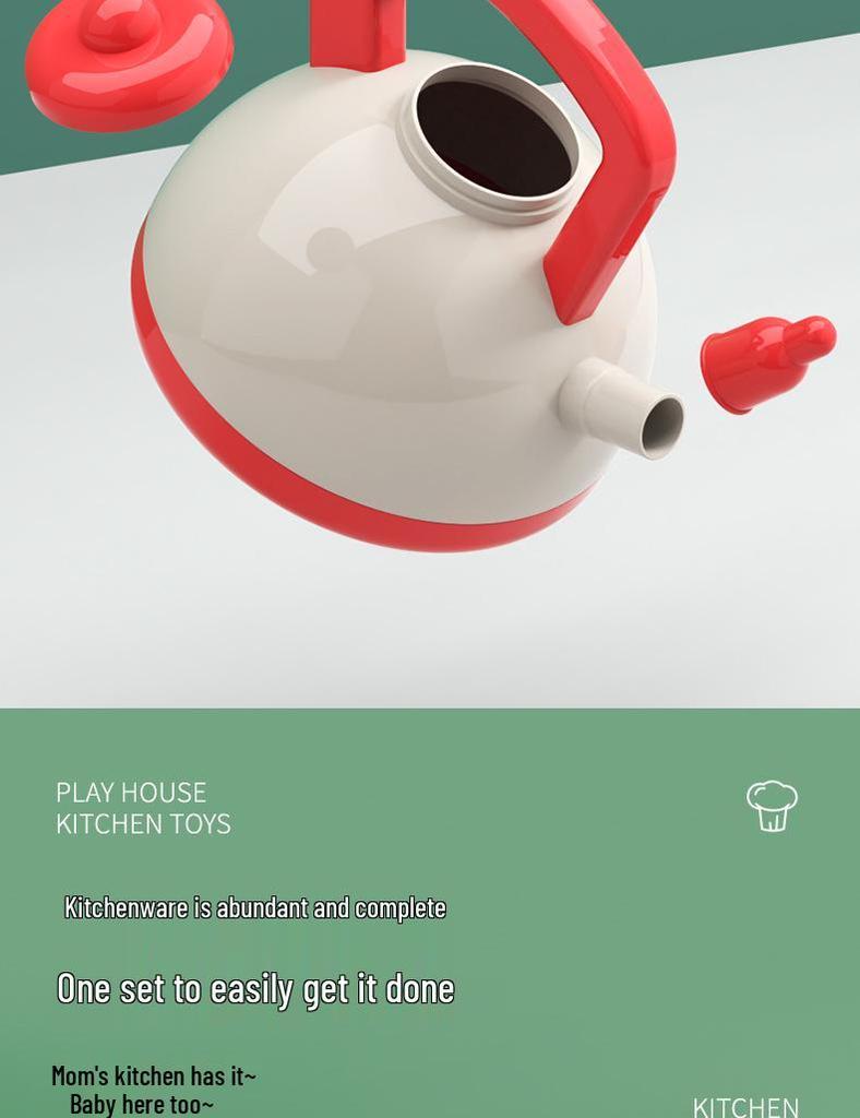 Children's Play Kitchen Set: Cooking & Cutting Toy with Vegetables for Boys & Girls