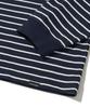 URBANDTYPE Paris Stripe Long Sleeve Polo Shirt_Dark Navy