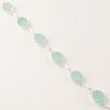 Aqua Chalcedony Gemstone 925Sterling Silver Handmade Partywear Bracelet Jewelry RB-5-16