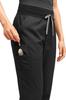 Women Chef Joggers with Cargo Pockets | Black Kitchen Pants, Restaurant Uniform Workwear, Stretch Comfort Chef Pants for Women