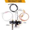 10002264 Natural Gas Pilot Assembly, SRV10002264 NG 3 Way Pilot with Thermocouple Thermopile Replacement Kits Compatible with Majestic, Temco,