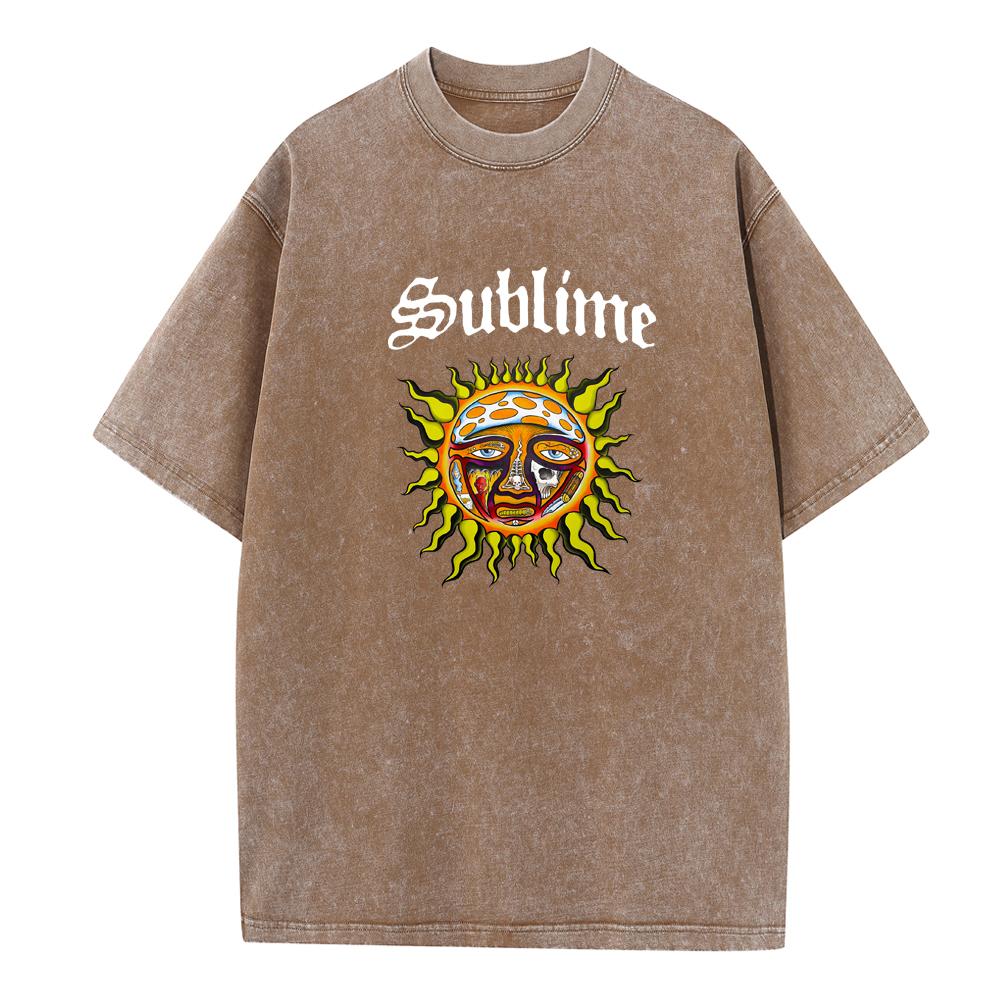 

Sublime Sublime Футболки с круглым вырезом Летние Подарок для фанатов музыки Винтажные Унисекс Хлопковые футболки Харадзюку с коротким рукавом L