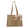Fashionable Spring Large Tote Bag For Women With Unique Scarf And Soft Texture