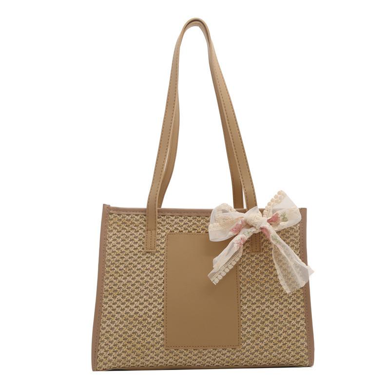 Fashionable Spring Large Tote Bag For Women With Unique Scarf And Soft Texture